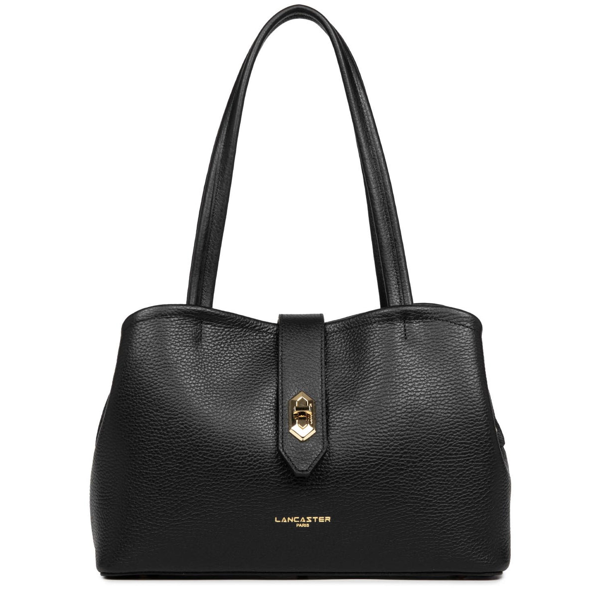 LANCASTER - Sac cabas épaule - Top Double - Noir