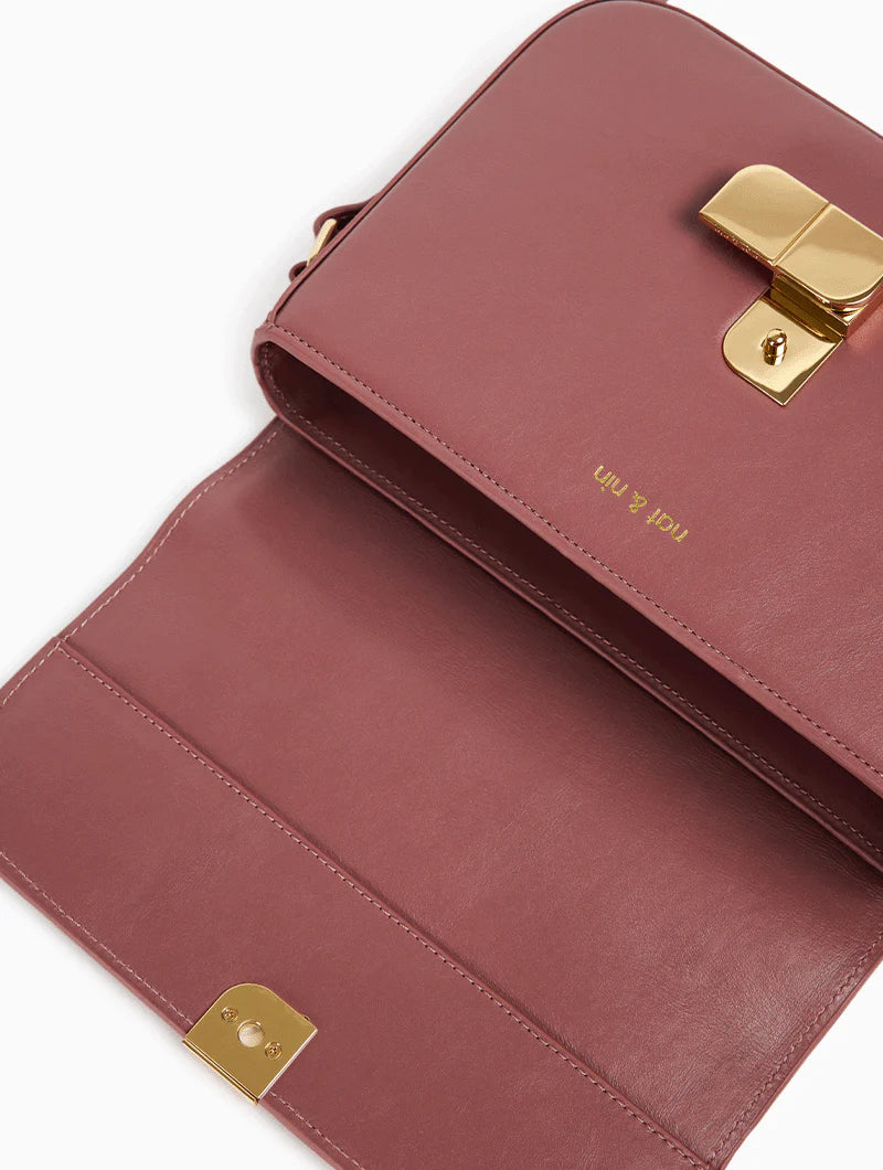 NAT & NIN - Sac bandoulière Alice Medium Bois de rose