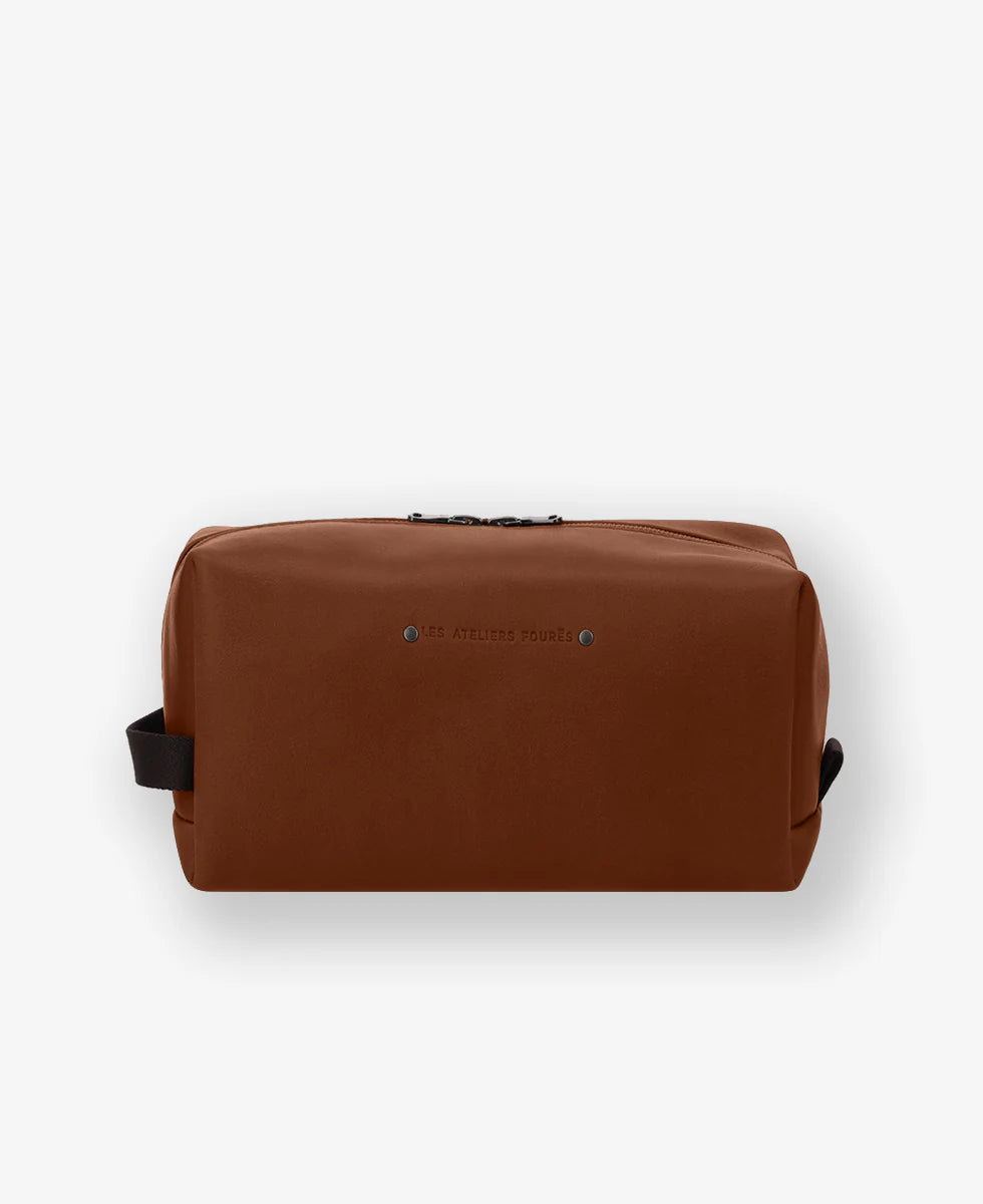 ATELIERS FOURÈS - Trousse de toilette Silène Fauve