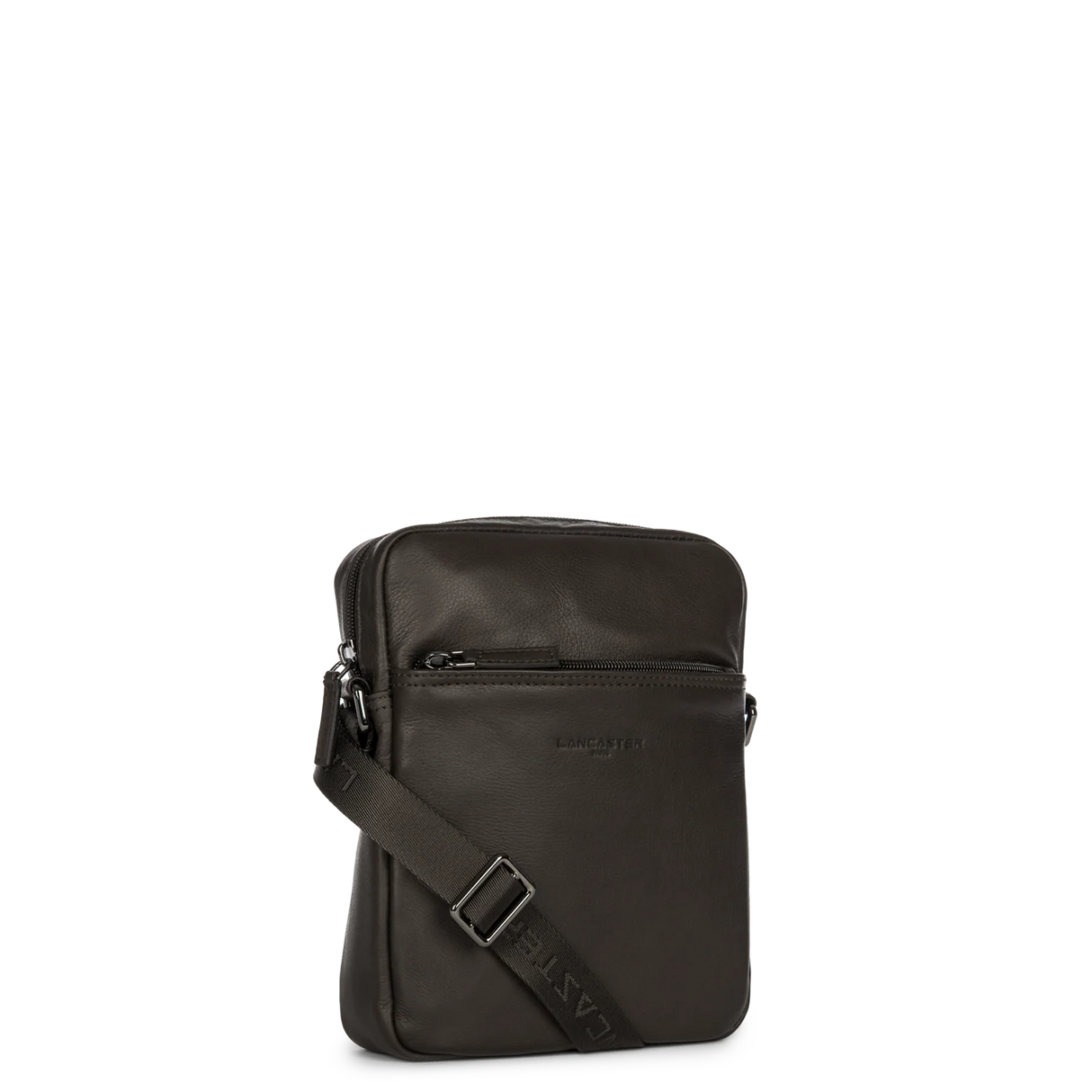 LANCASTER - Sac porté épaule homme en cuir lisse