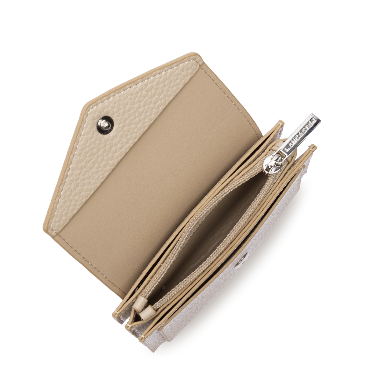 LANCASTER - Porte carte - Maya Double KBA - Beige