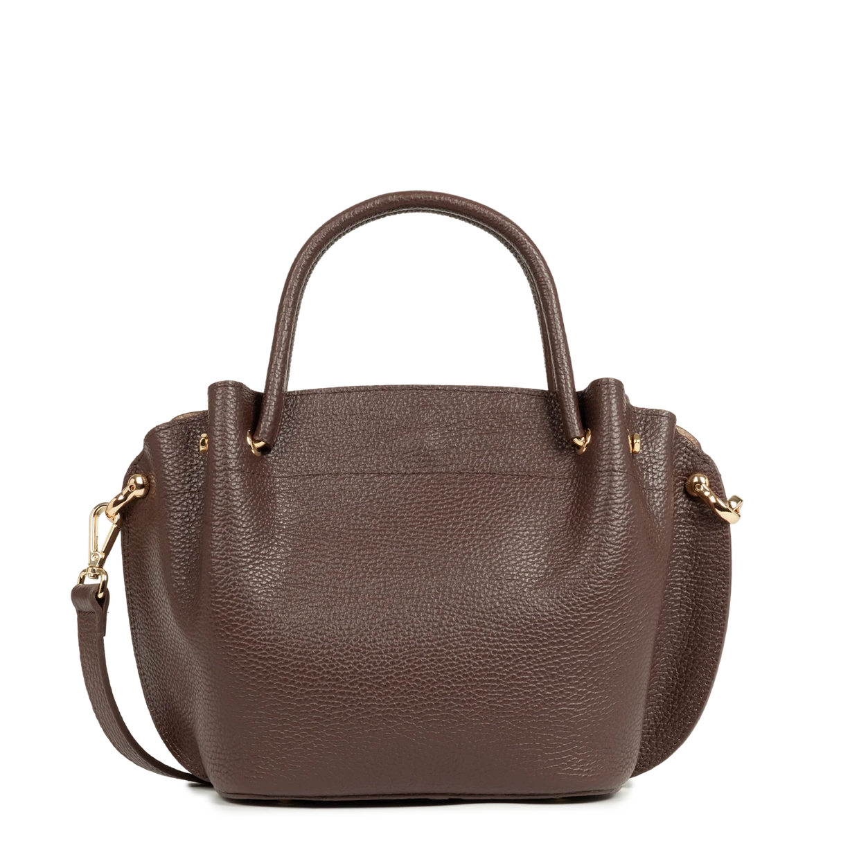 LANCASTER - Sac à main - Foulonné double - Marron