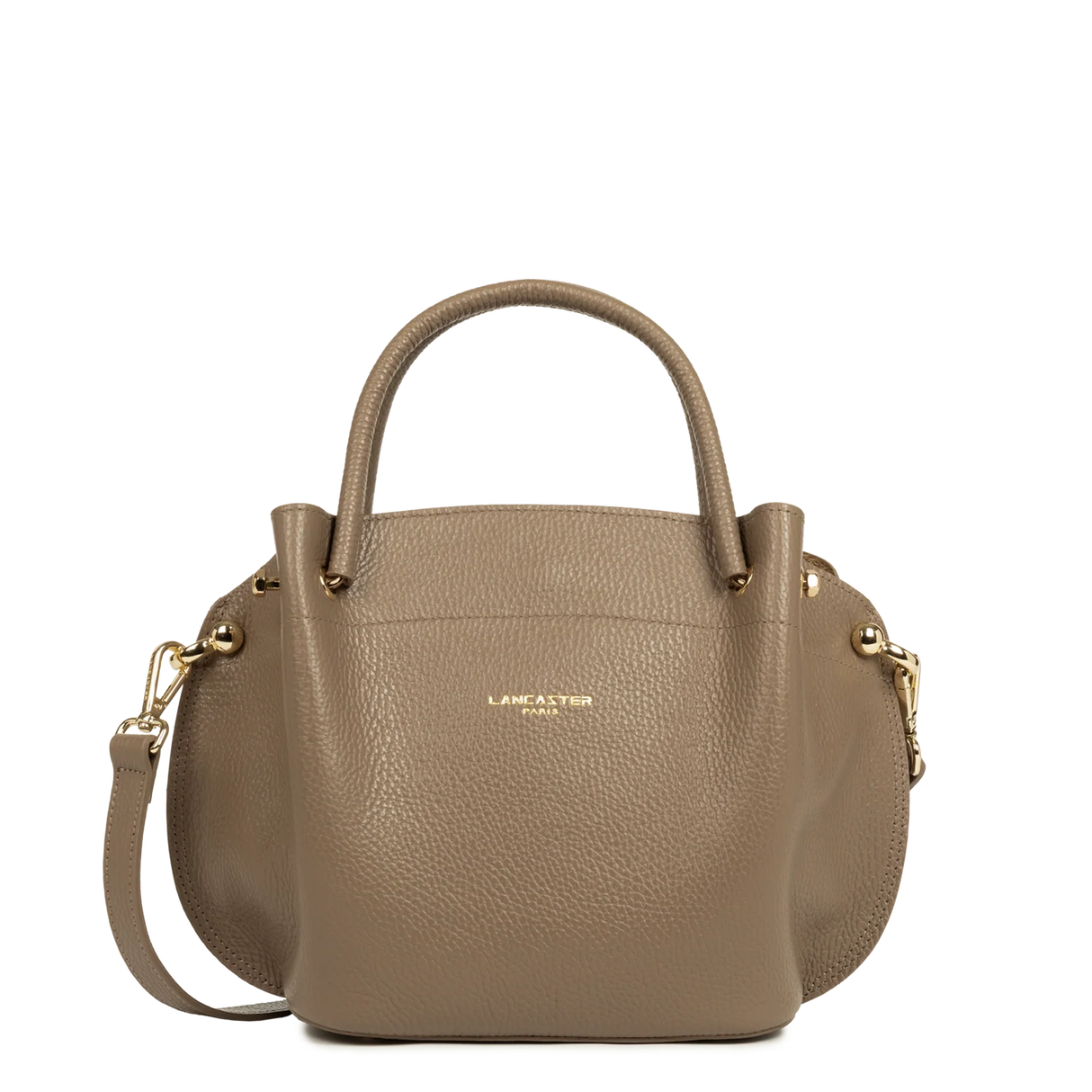 LANCASTER - Sac à main - Foulonné double - Taupe