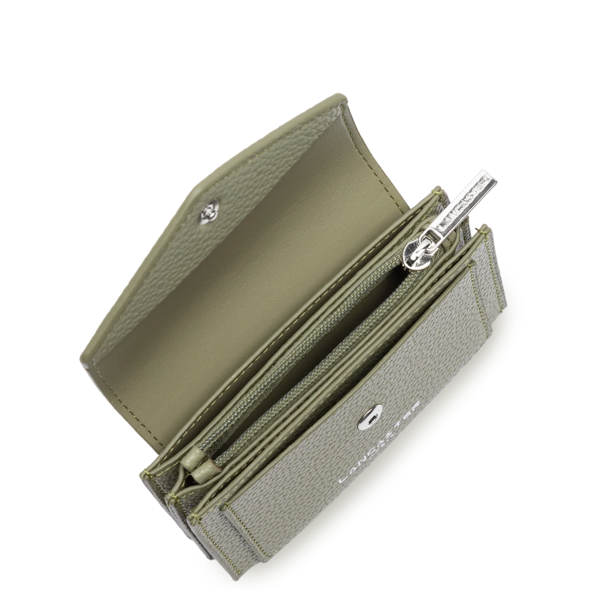 LANCASTER - Porte carte - Maya Double KBA - Olive