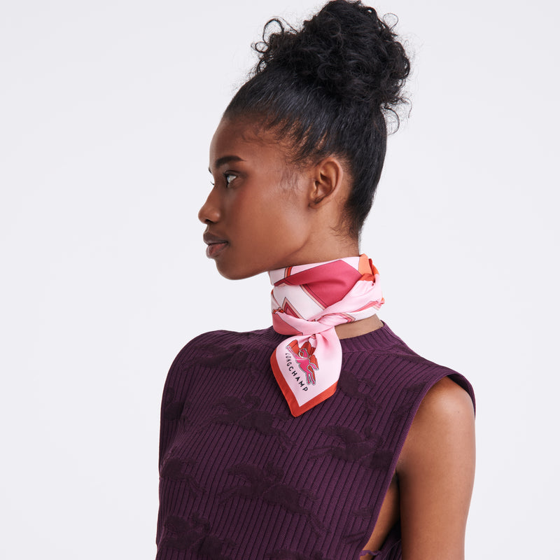 LONGCHAMP - Foulard soie Université