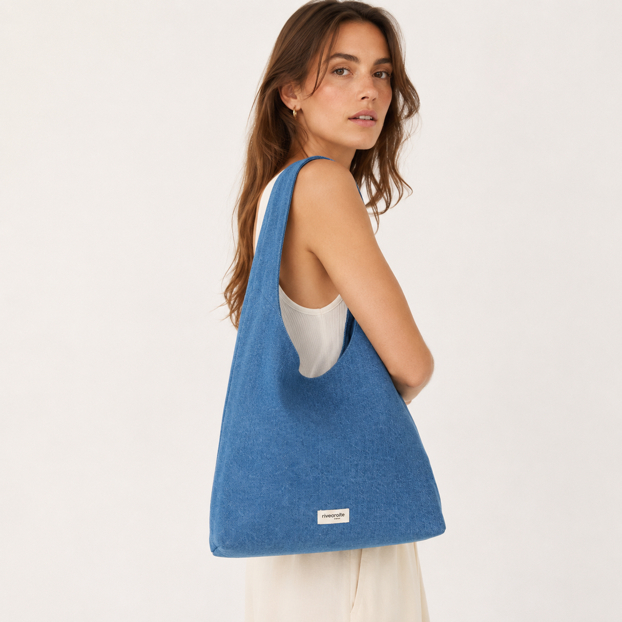 RIVE DROITE - Sac Richelieu Denim clair
