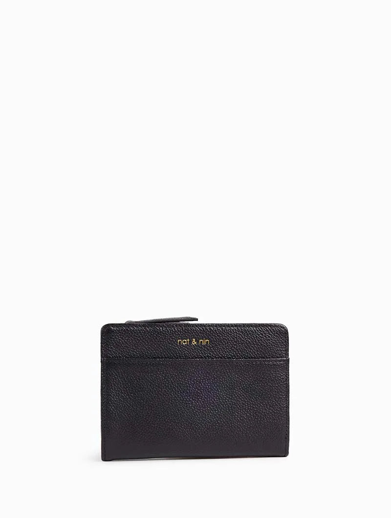 NAT & NIN - Portefeuille compact - Isis - Noir