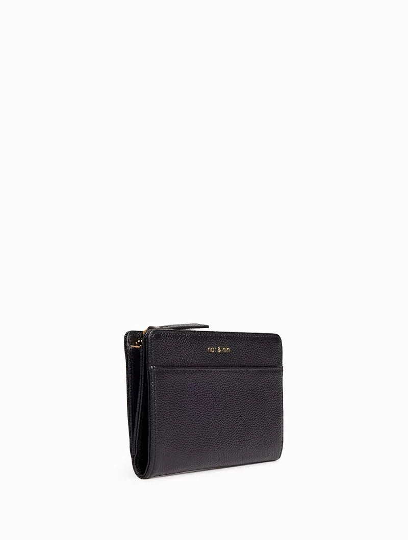 NAT & NIN - Portefeuille compact - Isis - Noir