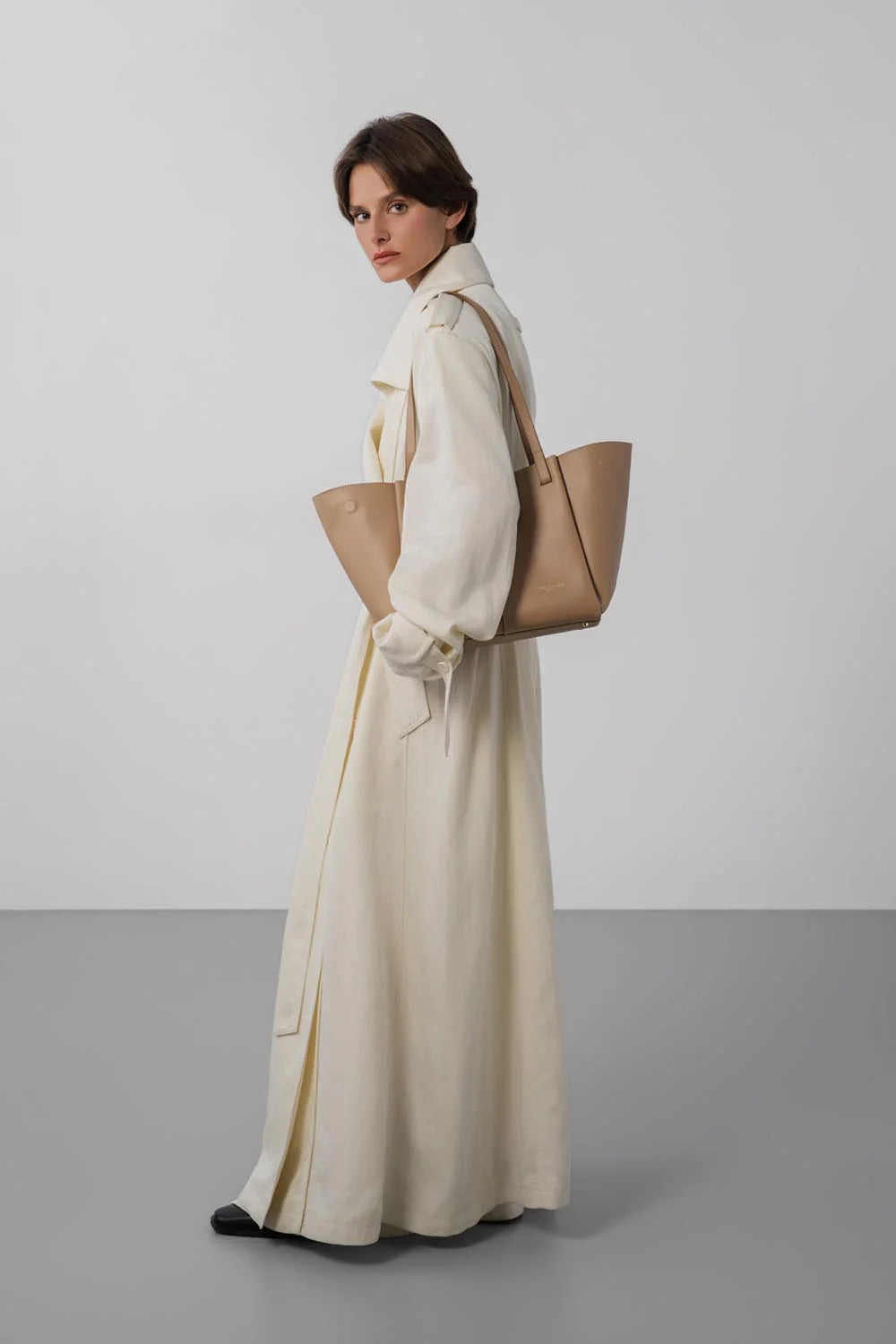 LANCASTER - Grand sac cabas épaule - Sierra Haus Camel