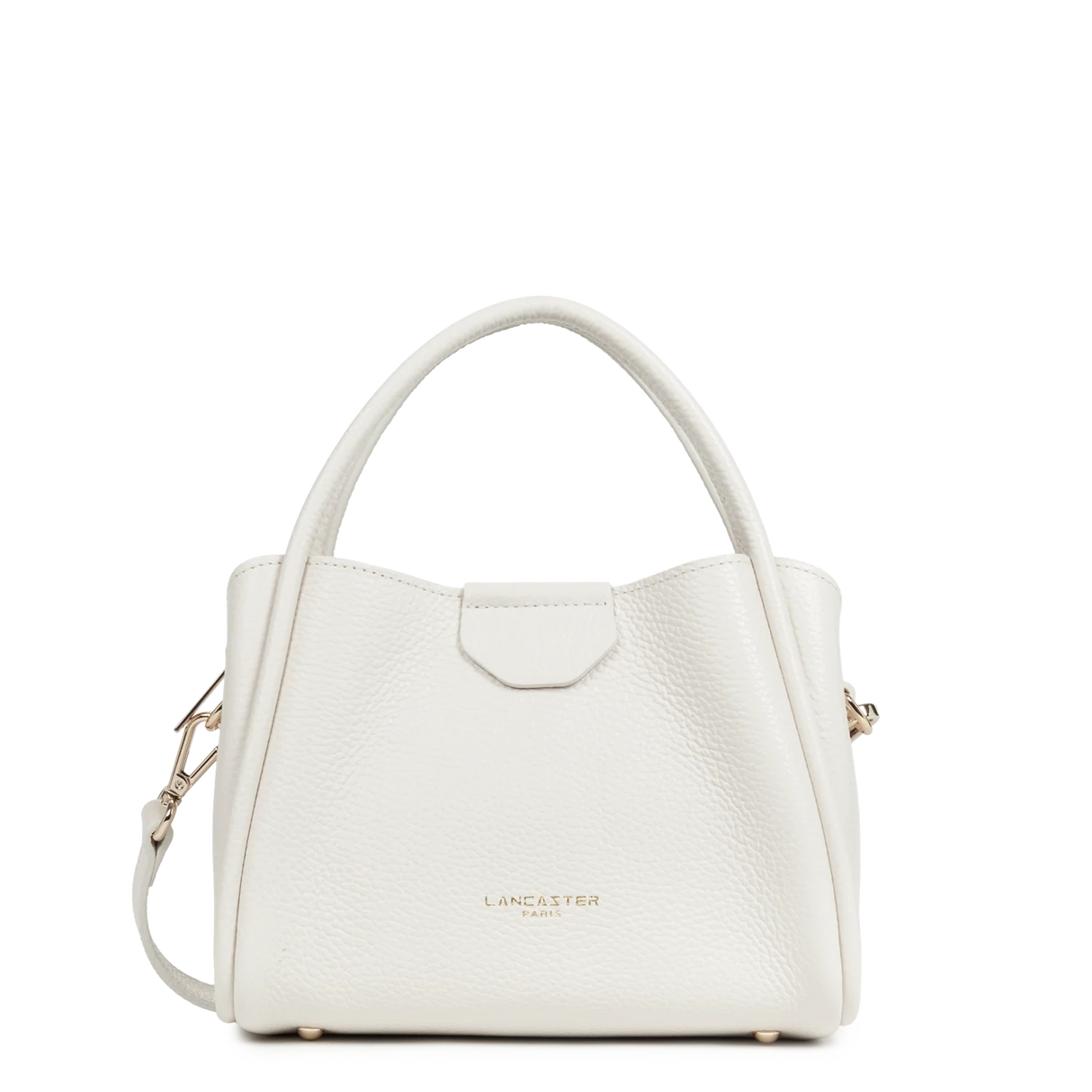 LANCASTER - Petit Sac à Main - Ida Double - Ecru Beige