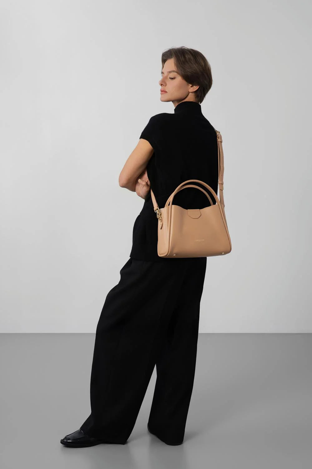 LANCASTER - Sac à Main - Ida Double - Naturel Beige