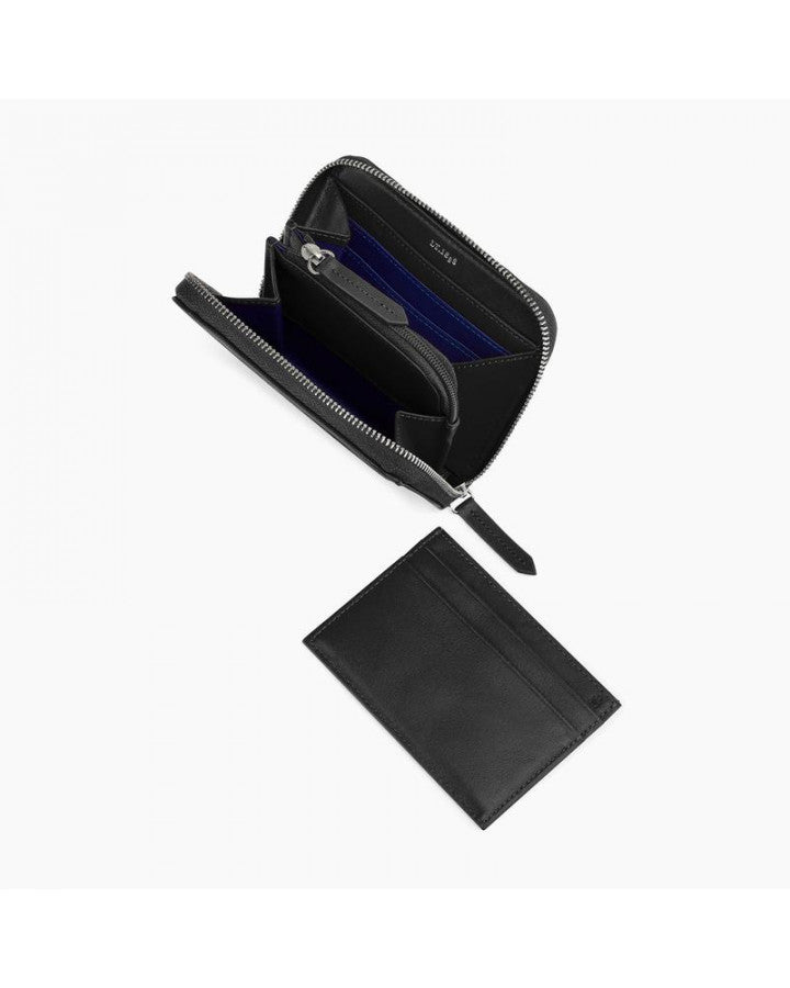 LE TANNEUR - Porte monnaie zippé - Charlotte - Noir