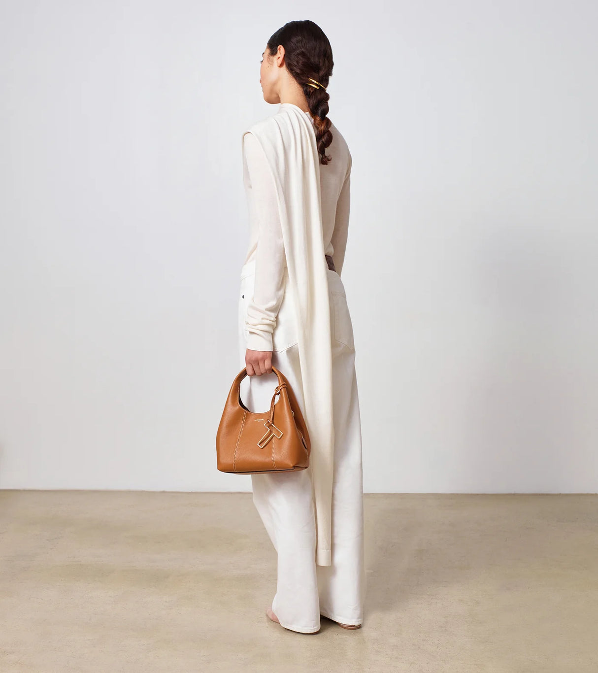 LE TANNEUR - Sac porté épaule petit - Juliette en cuir grainé - Tan