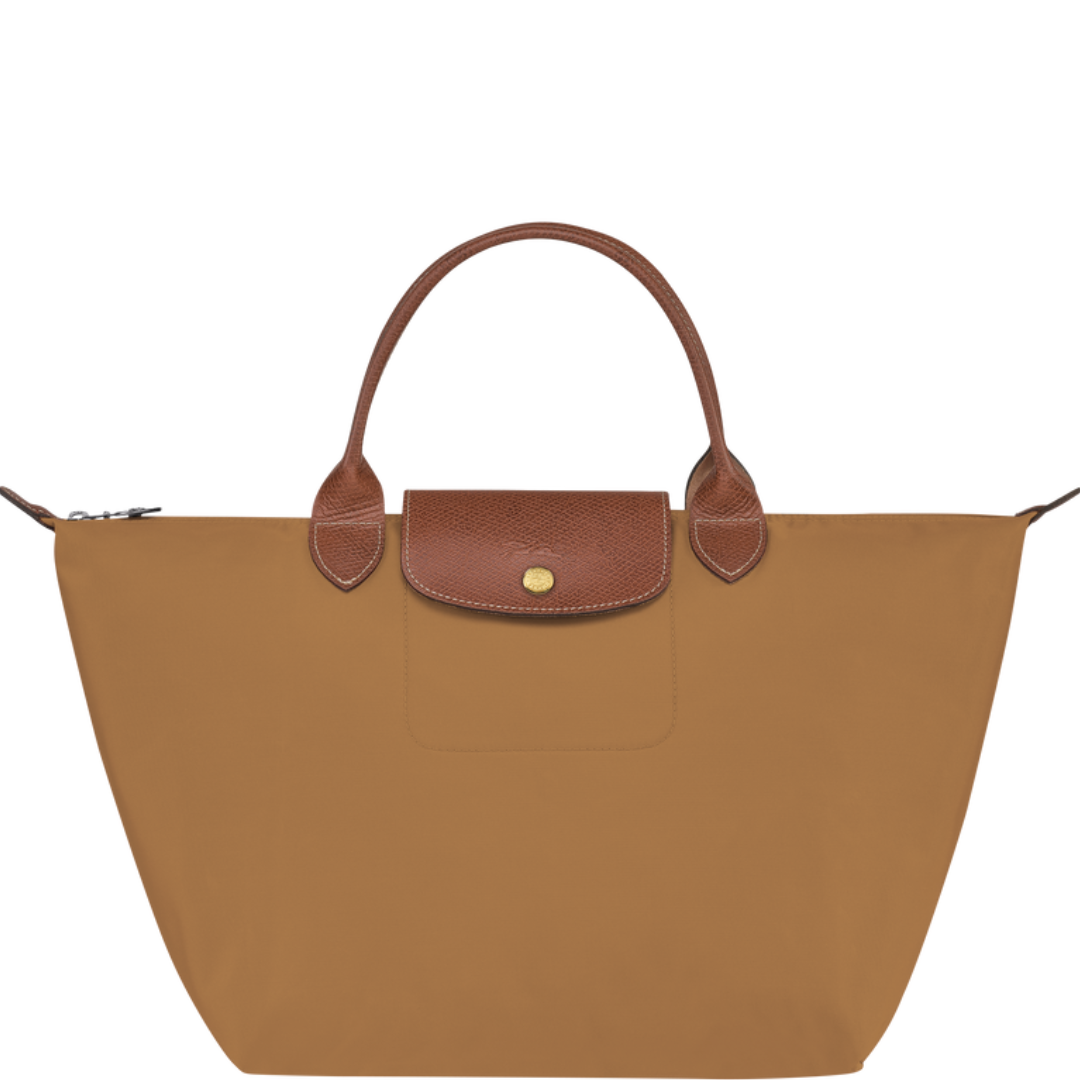 LONGCHAMP - Le pliage original - sac porté main M - Toile recyclée - Chamois