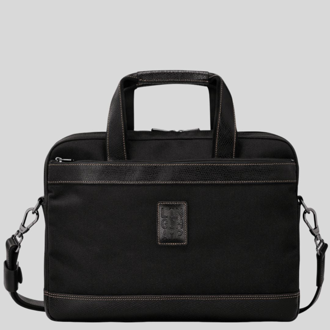 LONGCHAMP - Porte-documents S - Boxford - Toile recyclée - Noir