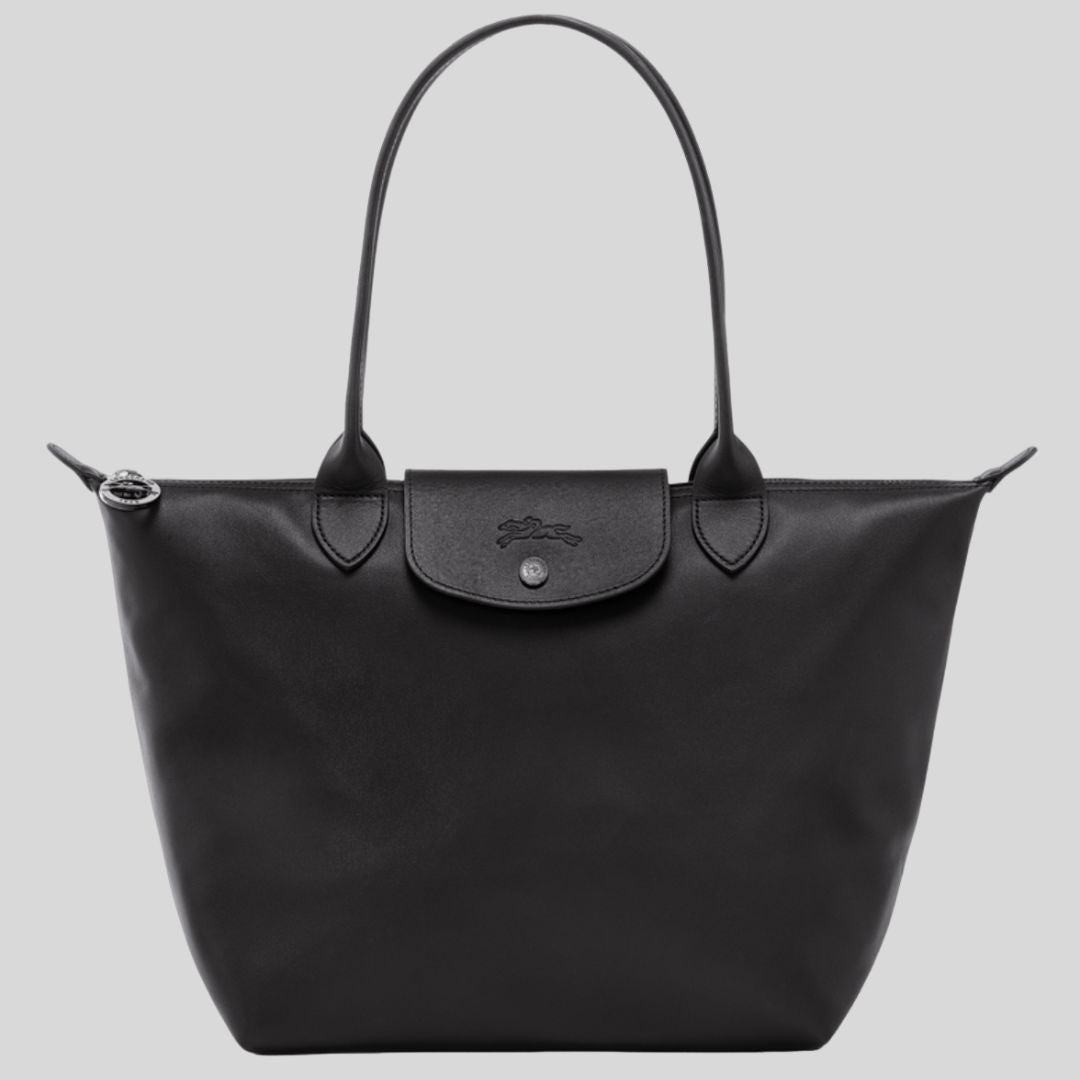 LONGCHAMP - Sac cabas M Le pliage Xtra - Cuir - Noir