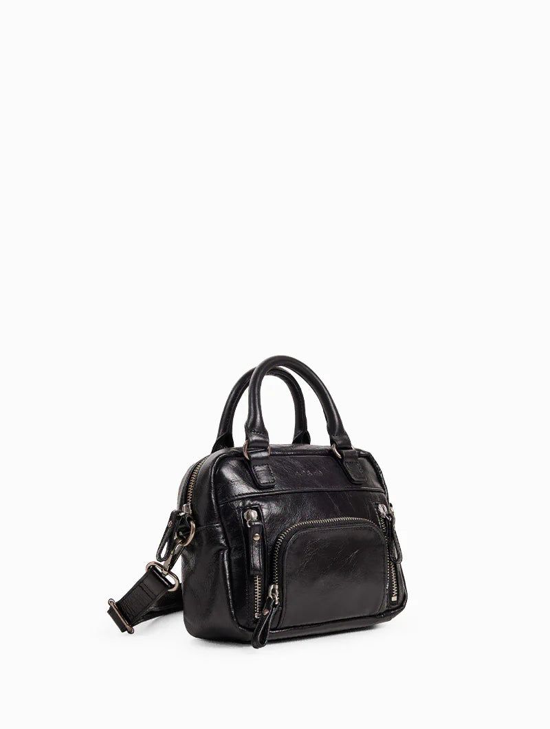 NAT & NIN - Cabas multipoches micro - MACY - Noir Glacé