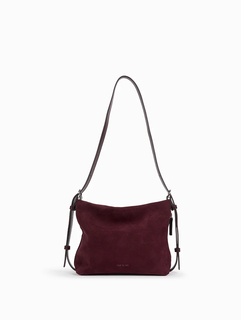 NAT & NIN -Sac bandoulière Mini Moreen Aubergine