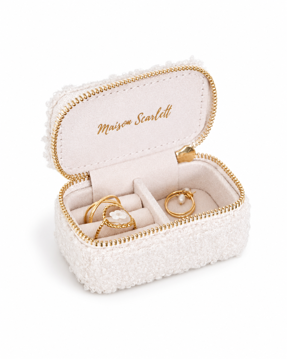 MAISON SCARLETT - Boite à bijoux Marie Moumoute beige