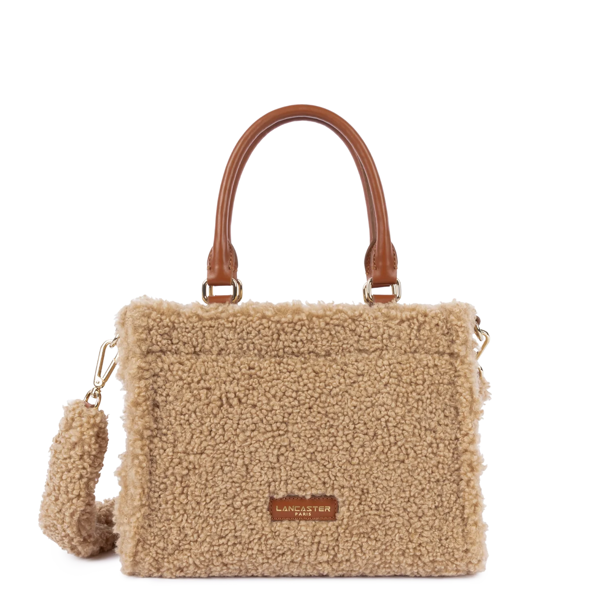 LANCASTER - Mini sac cabas femme - Moumoute - Cognac