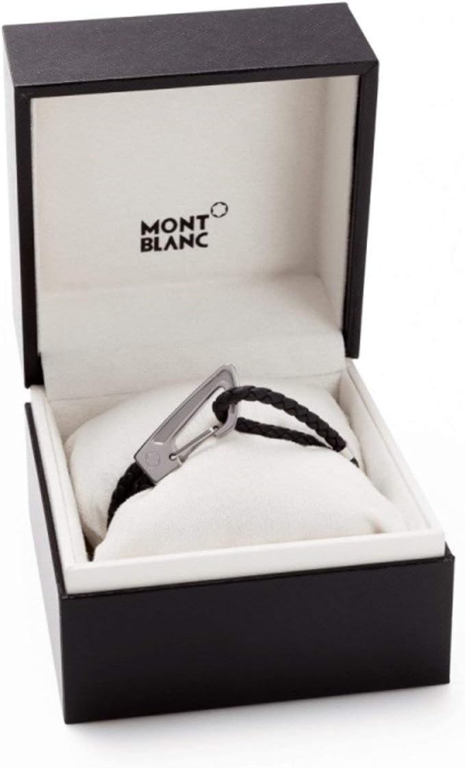 MONTBLANC Bracelet tressé mousqueton - Noir