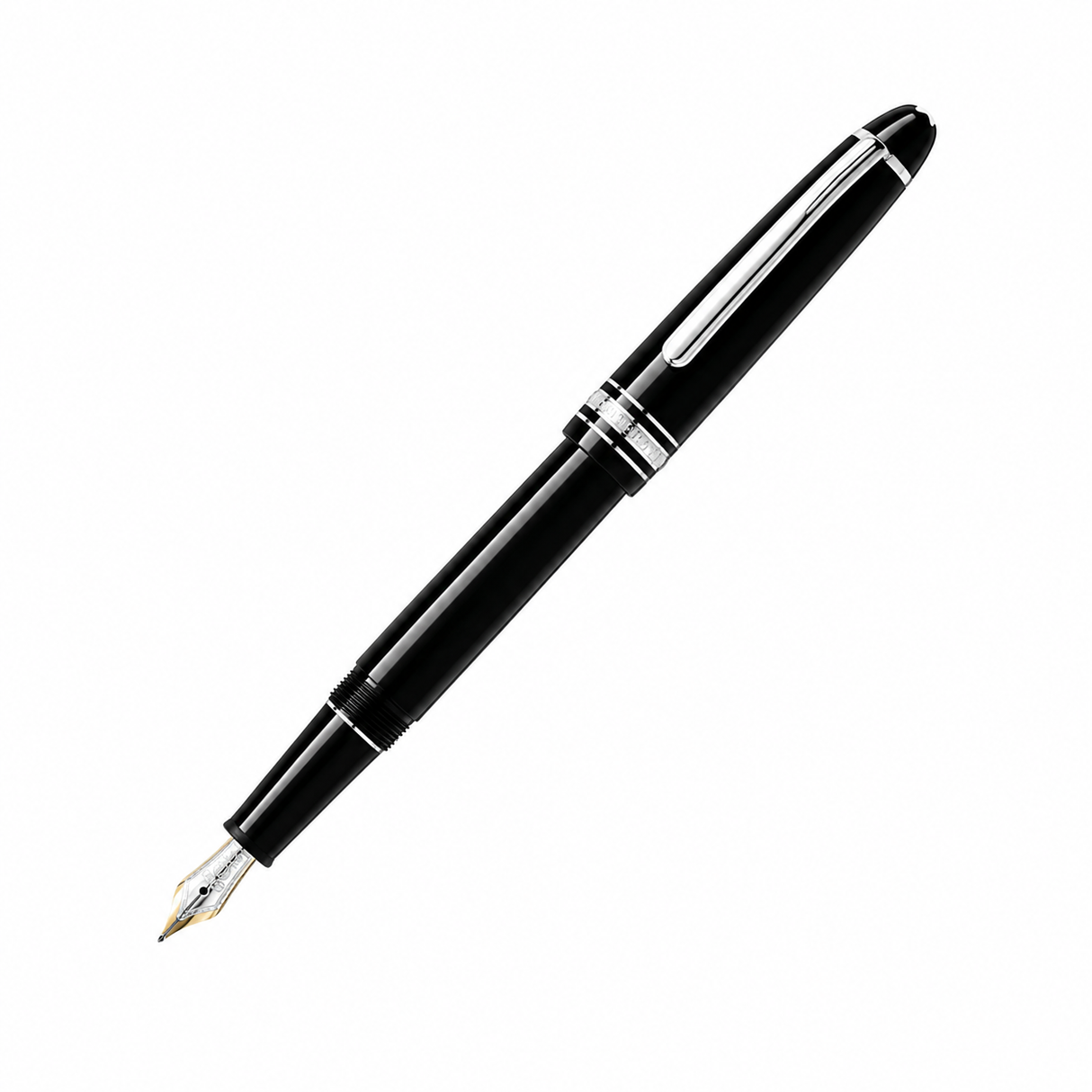 MONTBLANC Stylo Plume platine Meisterstück - or jaune