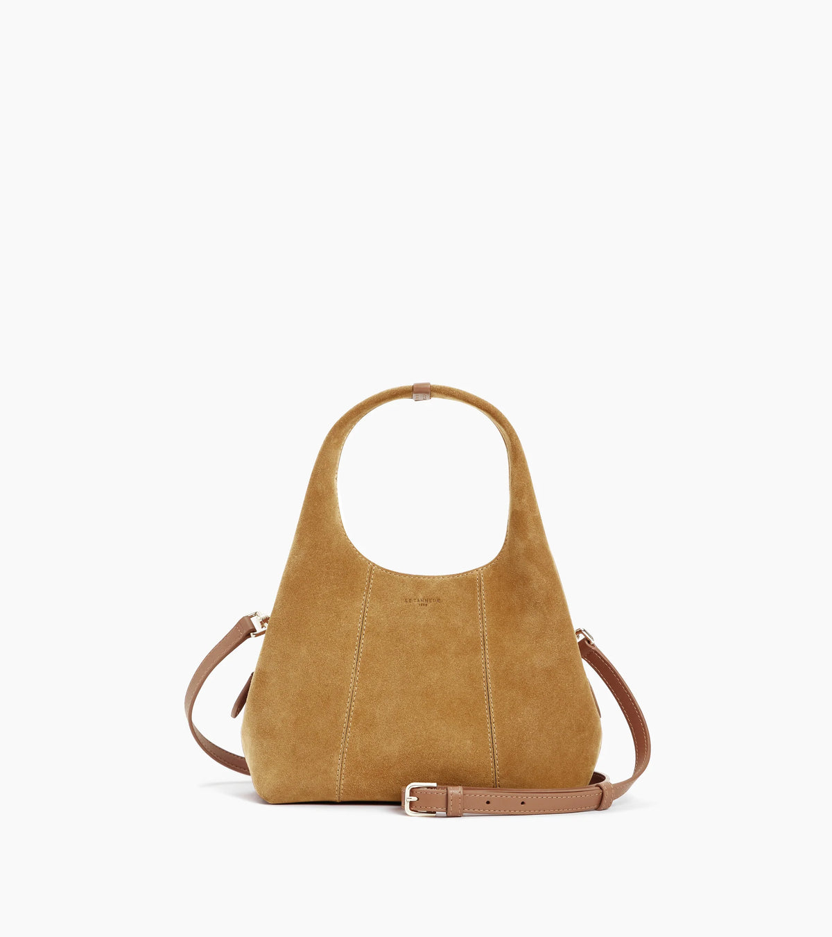 LE TANNEUR- Petit sac à main Juliette en cuir velours – Le Tanneur