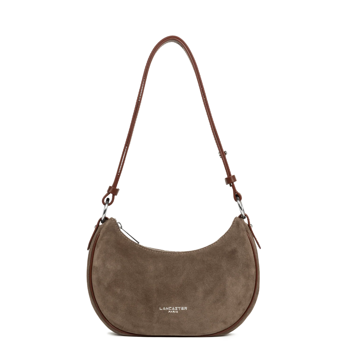 LANCASTER - Petite sac besace Suède - Chataigne