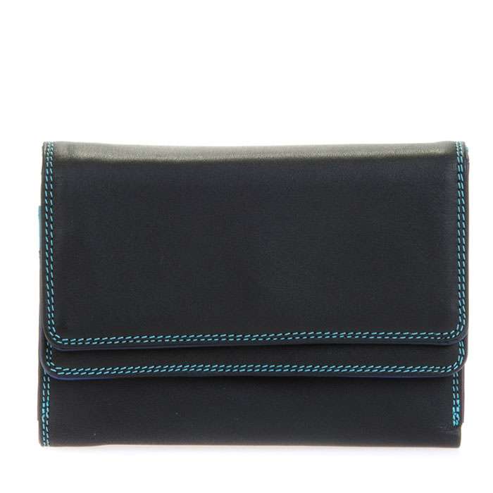 MYWALIT - Portefeuille Mywalit Noir à double rabat en cuir