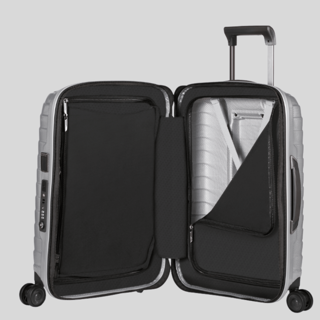 SAMSONITE - Valise cabine rigide extensible - Proxis - 55 cm - Silver