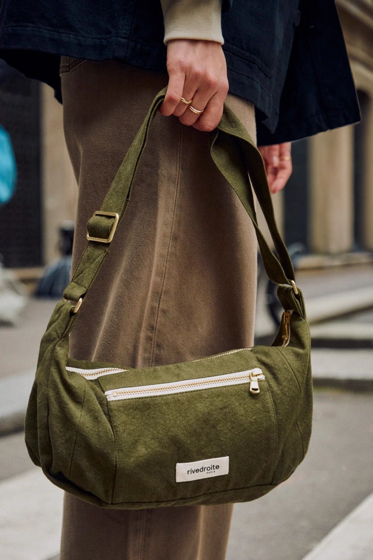 Rive droite - Sac banane Charlot xs kaki
