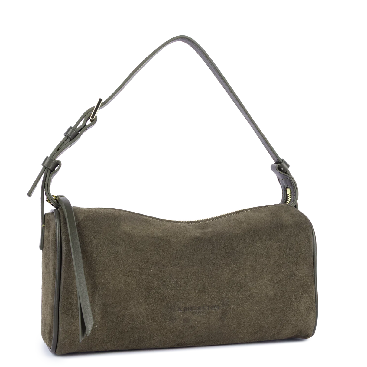 LANCASTER - Sac rectangle Suède kaki