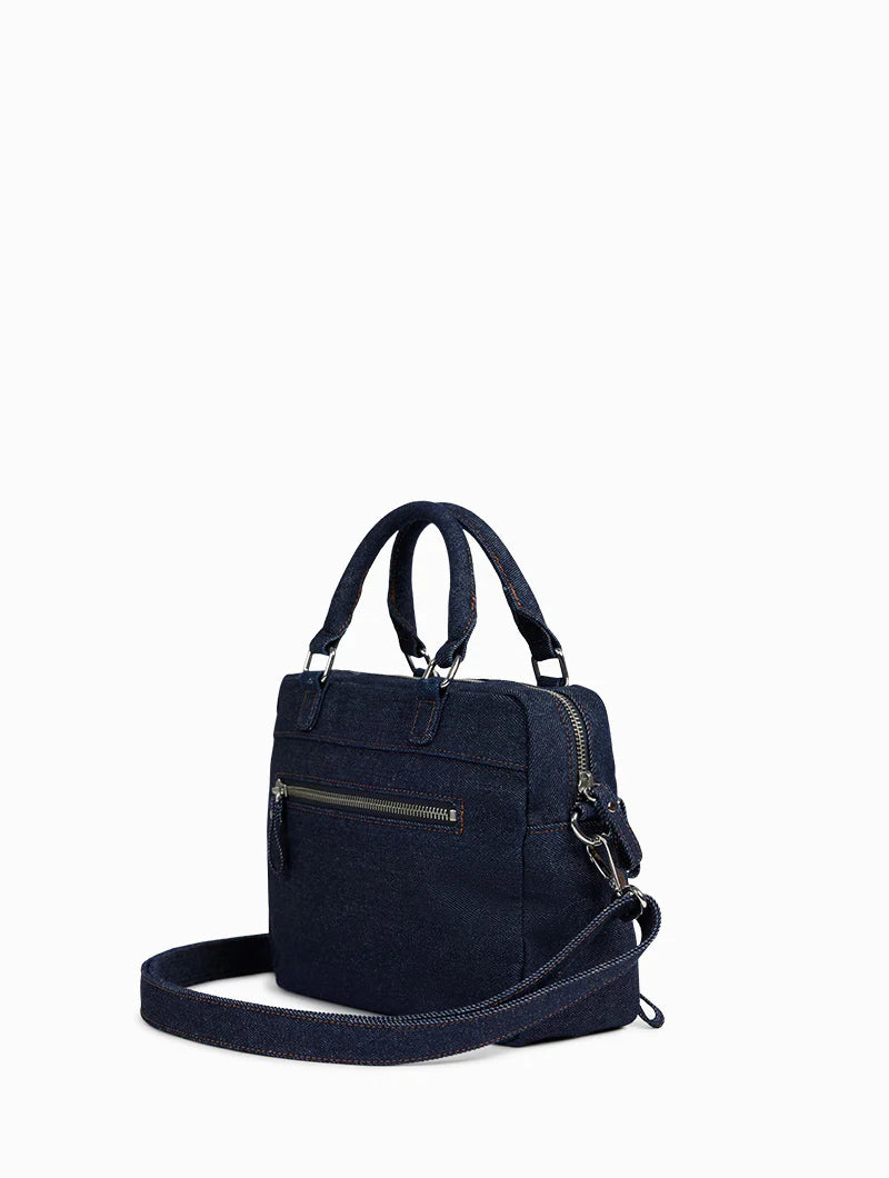 NAT & NIN - Cabas multipoches mini - MACY - Denim Brut