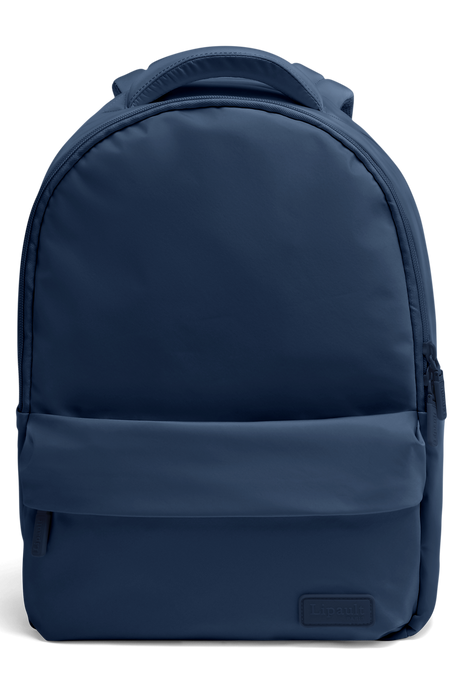 Lipault City Plume backpack in navy blue, stylish and practical for everyday use.