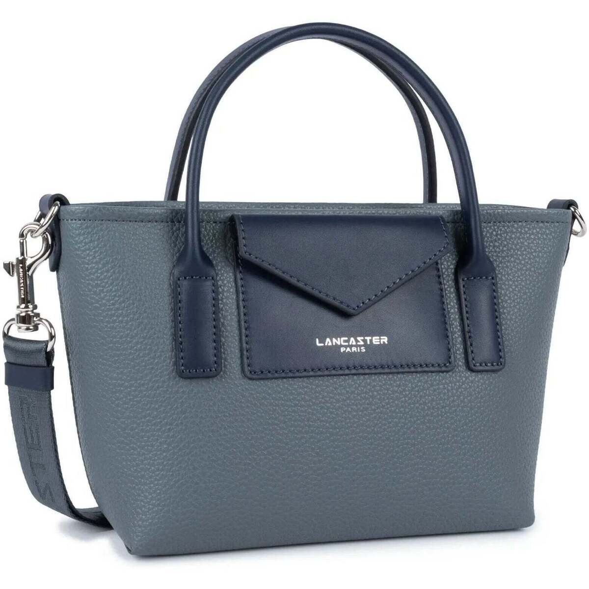 LANCASTER - Sac cabas main - Maya double KBA - Bleu Givré