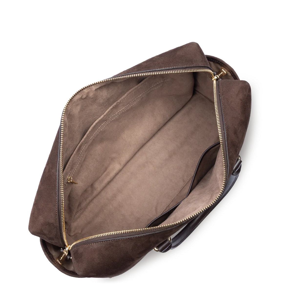 LANCASTER - Porte document cuir velours Marron