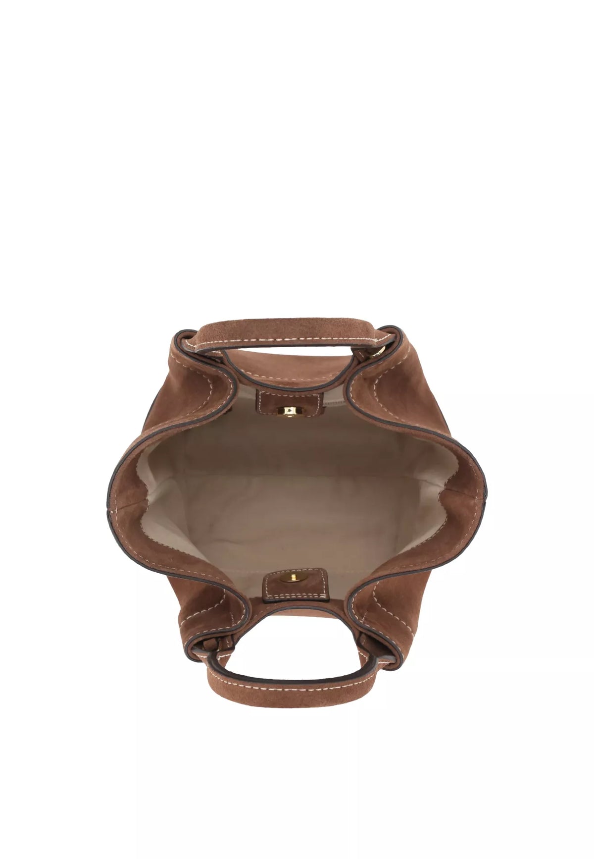 ABRO - Sac shopping en daim ESSENTAIL Small Wood