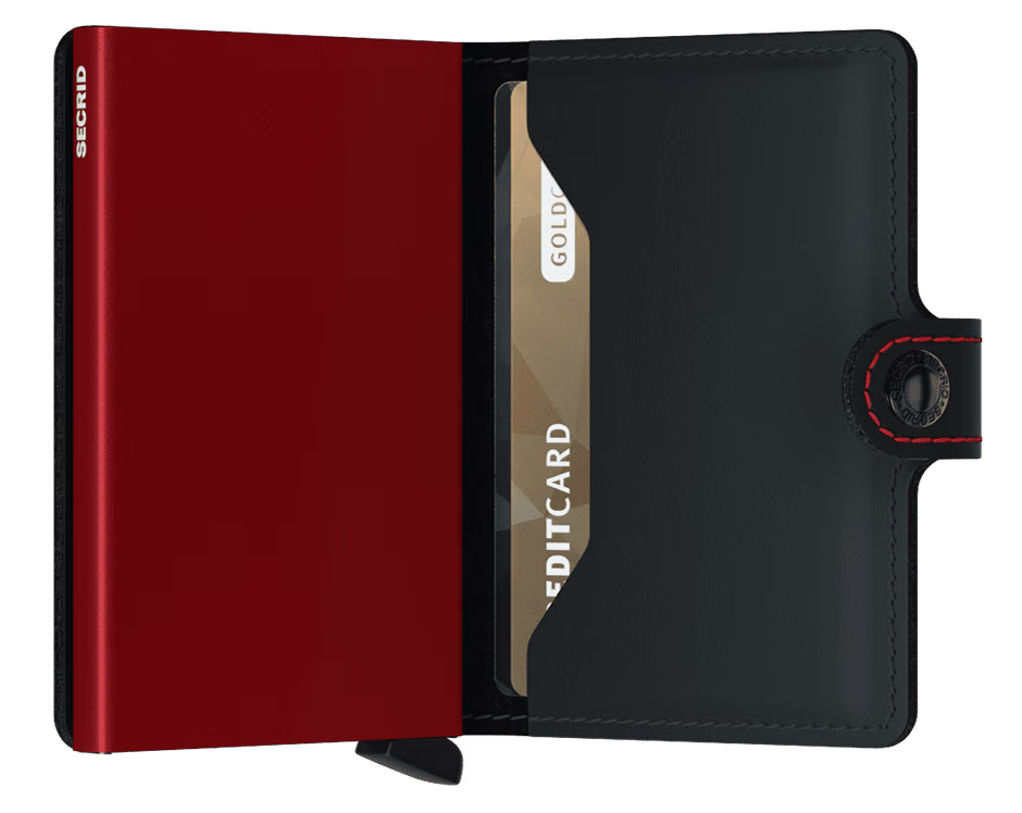 SECRID - Porte cartes Miniwallet Matte Black & Red
