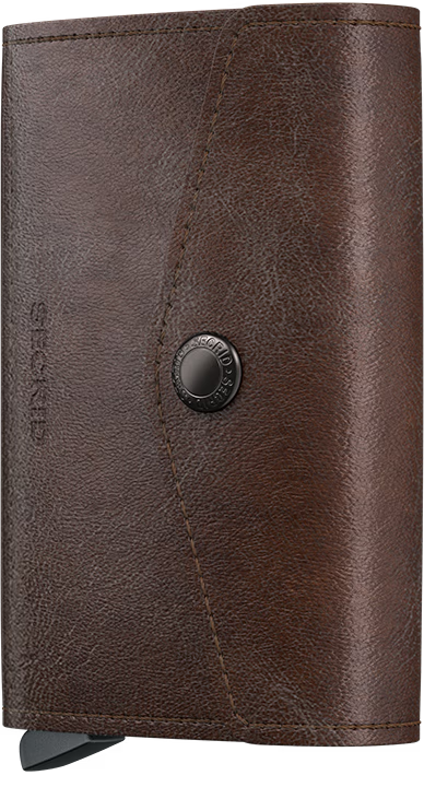 SECRID - Porte cartes porte monnaie Miniwallet Vintage - Chocolat