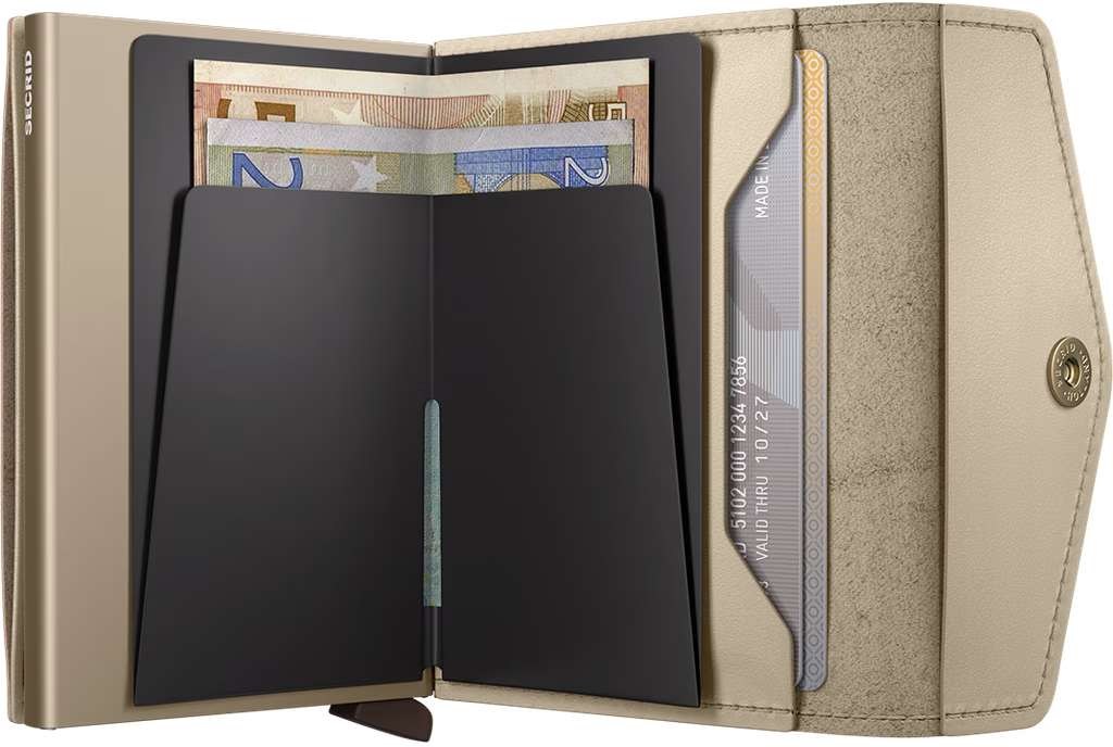 SECRID - Porte cartes porte monnaie Enveloppe wallet Original - Ecru