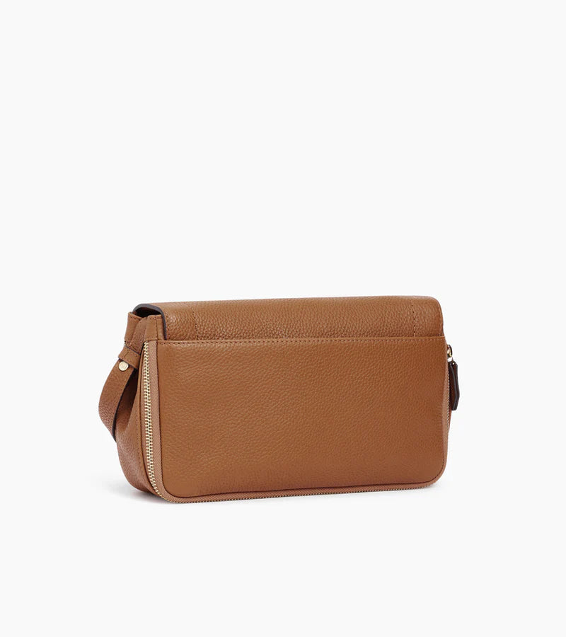 LE TANNEUR- Petit sac bandoulière Aurore Le Tanneur cuir grainé marron Tan