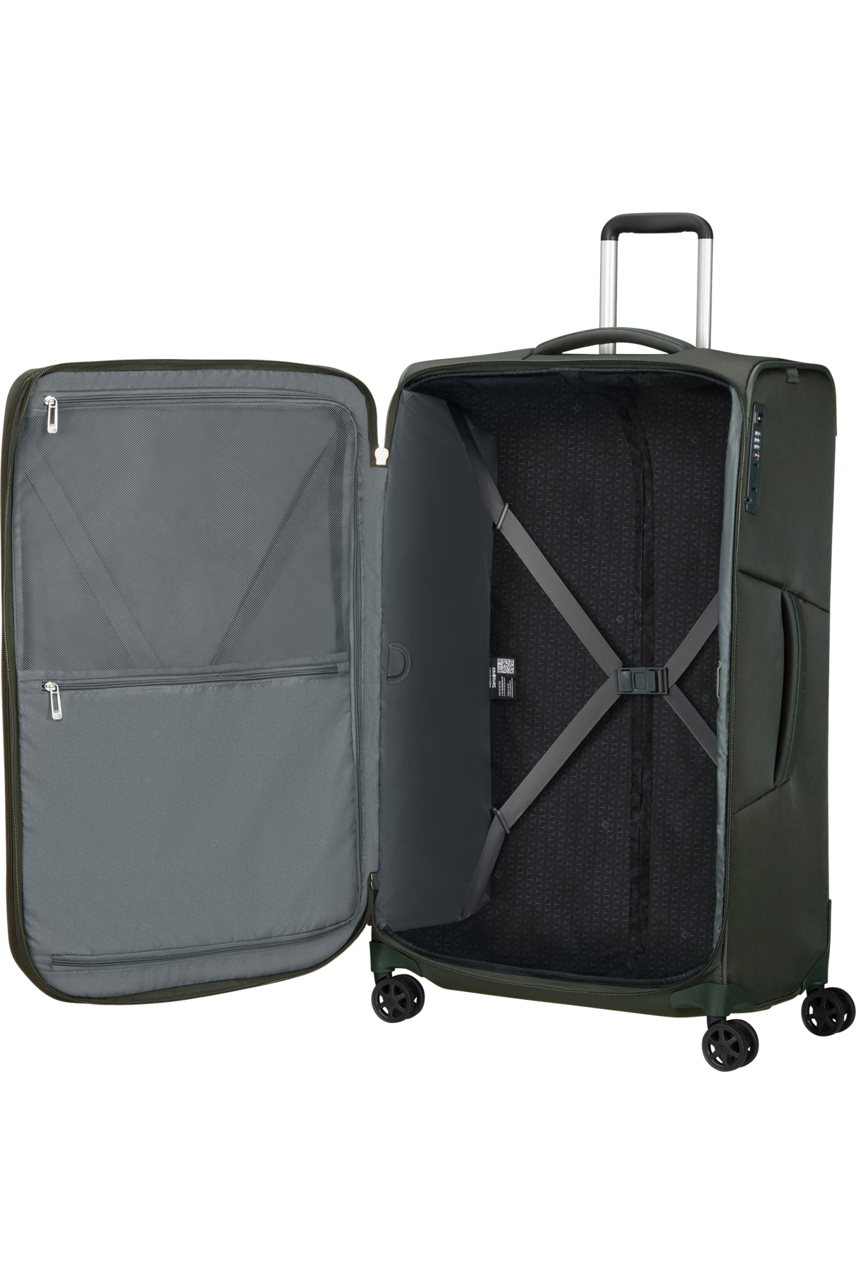 SAMSONITE - Valise Long séjour 4 roues - extensible - Respark - 79 cm - Kaki