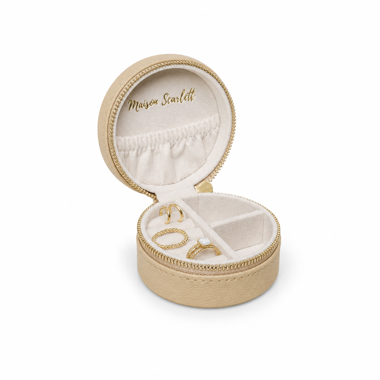MAISON SCARLETT - Boite à bijoux Yvonne Beige