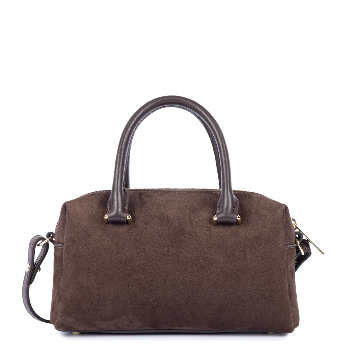 LANCASTER - Sac à main Lancaster Suède Cube marron