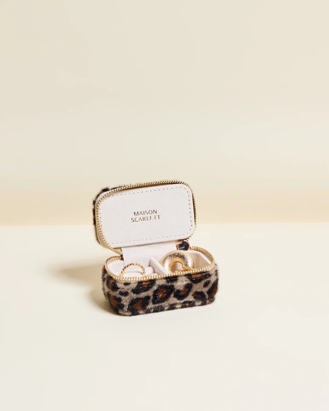 MAISON SCARLETT - Boite à bijoux Marie Velours Leopard