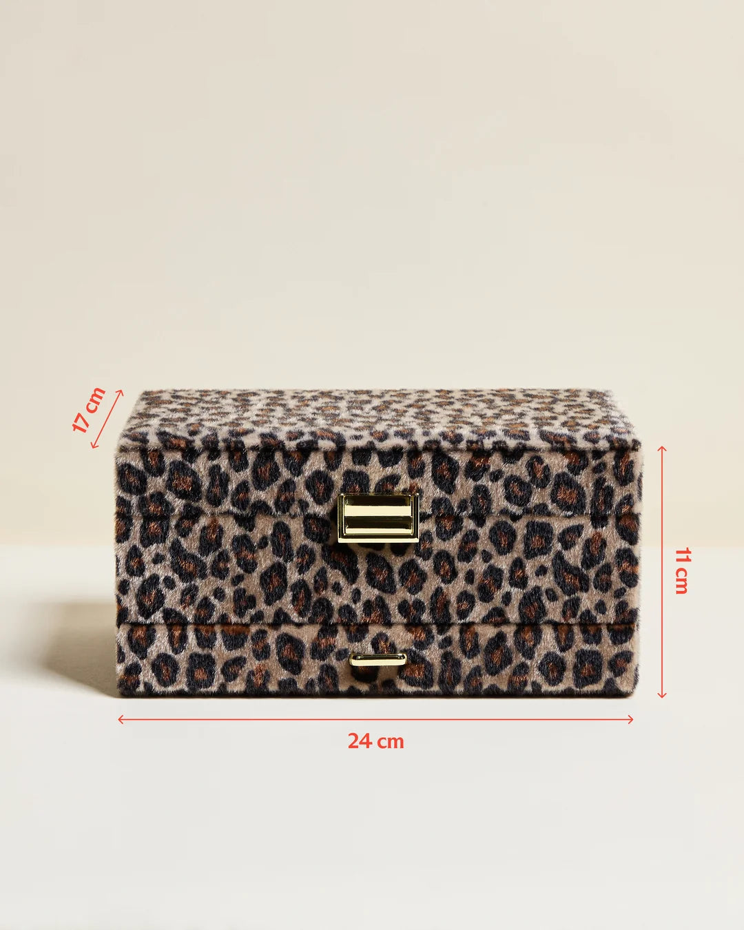 MAISON SCARLETT - Boite à bijoux Denise velours Leopard