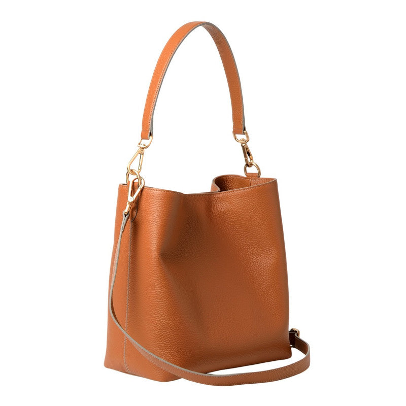 MAC DOUGLAS - sac besace - Couronne Rhodes - Chatain