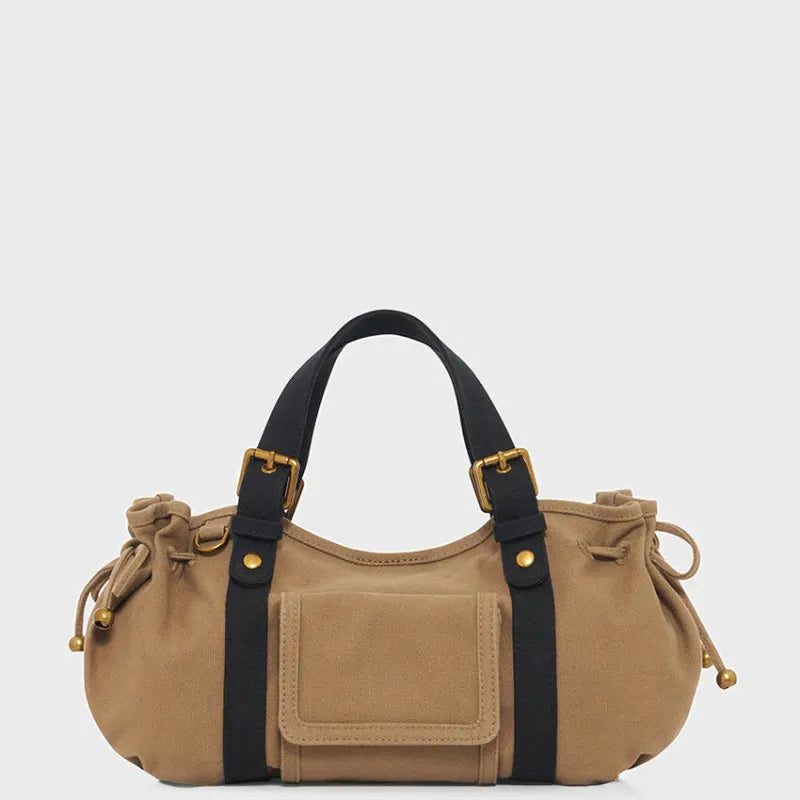 GÉRARD DAREL sac à main 18H toile Kaki /Noir