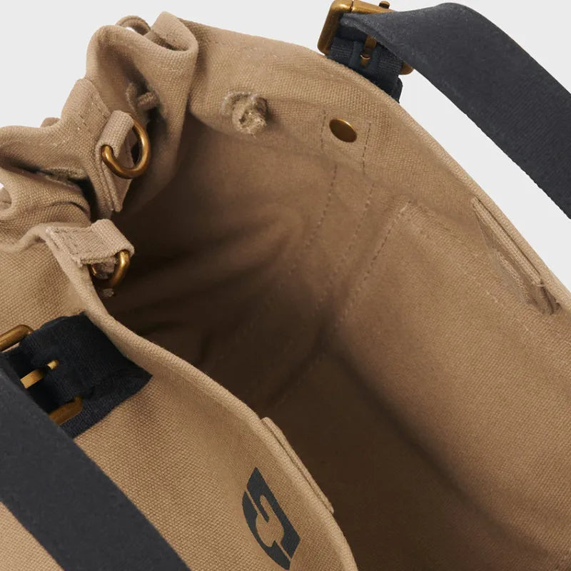 GÉRARD DAREL sac à main 18H toile Kaki /Noir