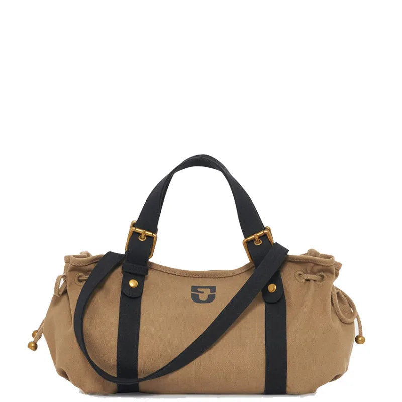 GÉRARD DAREL sac à main 18H toile Kaki /Noir